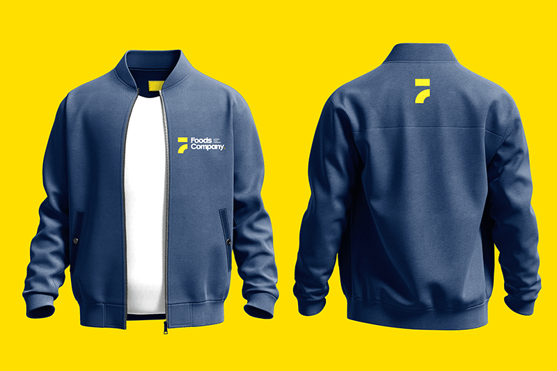 refonte-logo-Foods Company-personnalisation textile-realisation-Comwell